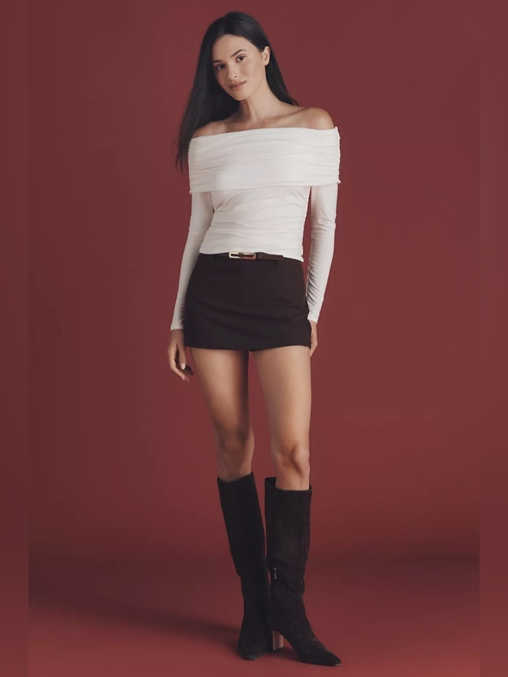 NWT REFORMATION Florentina Knit Off-The-Shoulder Top - Picture 6 of 12